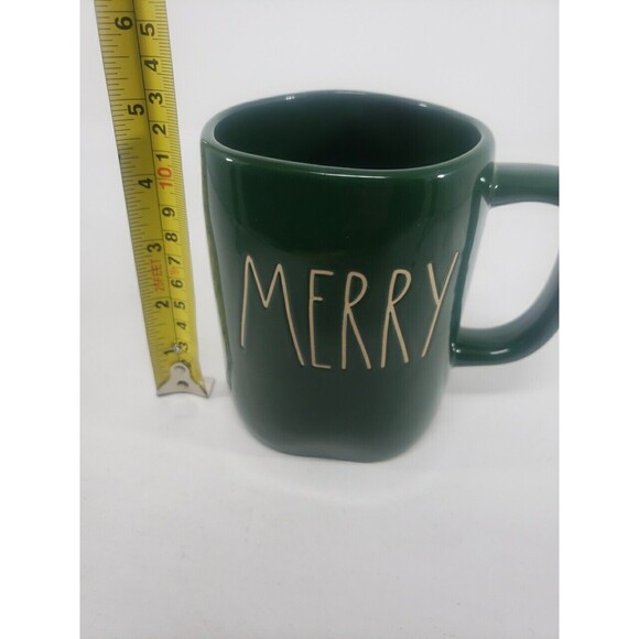Rae Dunn MERRY Coffee Tea Mug Large Green Christmas New Ceramic - Picture 12 of 12
